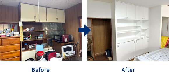 キッチン棚 Before After